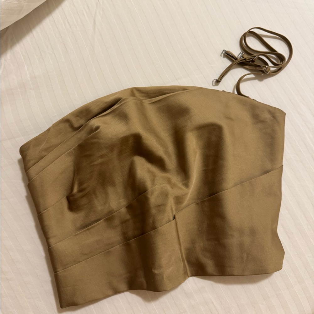 Banana Republic Tan Strapless Corset